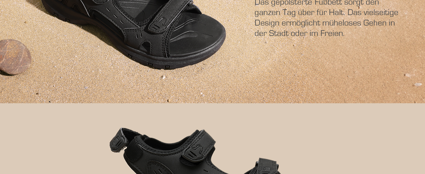 Спортивні сандалі жіночі DREAM PAIRS Sdsa2401w, 41.5 EU, чорні