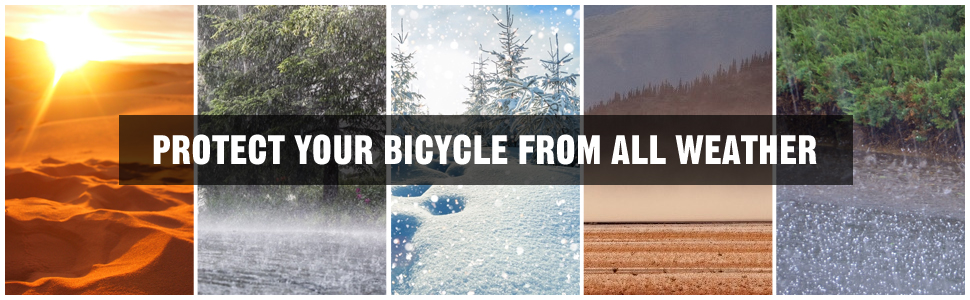 Водонепроникний чохол для велосипеда на відкритому повітрі. Оксфордська тканина, 210D нейлон з PU-покриттям, захист від вітру.