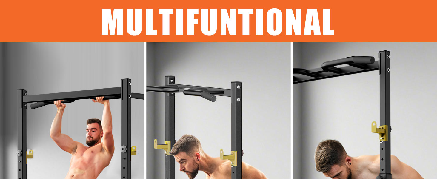 Power Tower DH FitLife: турнік, бруси для віджимань, станція для тренувань | Фітнес-станція для дому | Регульована спинка