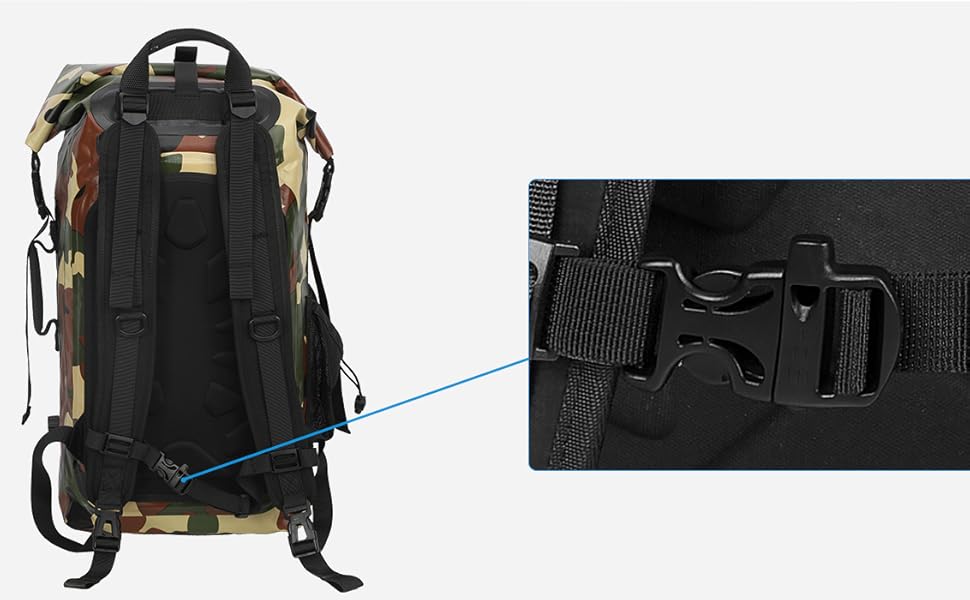 Водонепроникний рюкзак Dry Bag 35L для каякінгу та рафтингу (зелений)