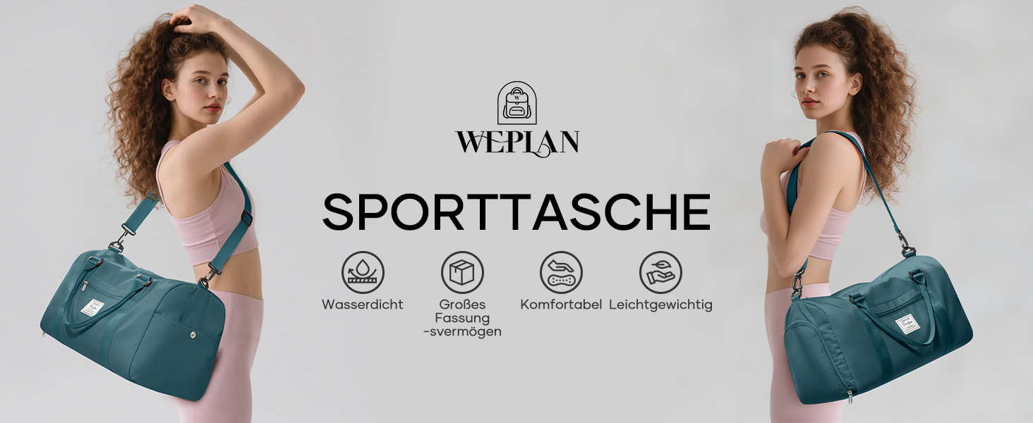Спортивна сумка-мішок для жінок та чоловіків з відділенням для взуття та мокрих речей. Ідеальна для подорожей, фітнесу, тренувань та плавання. Колір: Павич