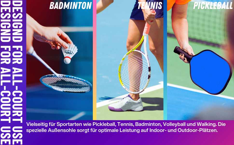 Жіночі тенісні кросівки P601, антиковзаючі, з амортизацією, стабілізуючі, дихаючі, для корта, розмір 38 EU, білі, фіолетові