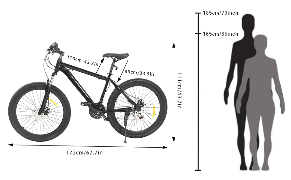 Швидкісний MTB 26 Premium, подвійне дискове гальмо, для всіх доріг"