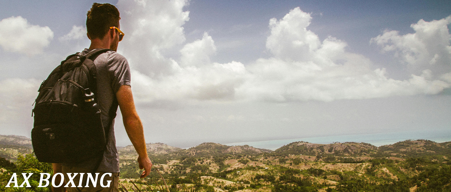 Чоловічі сандалі AX BOXING для трекінгу та спорту, літні, на липучці, дихаючі, чорні, розмір 43 EU