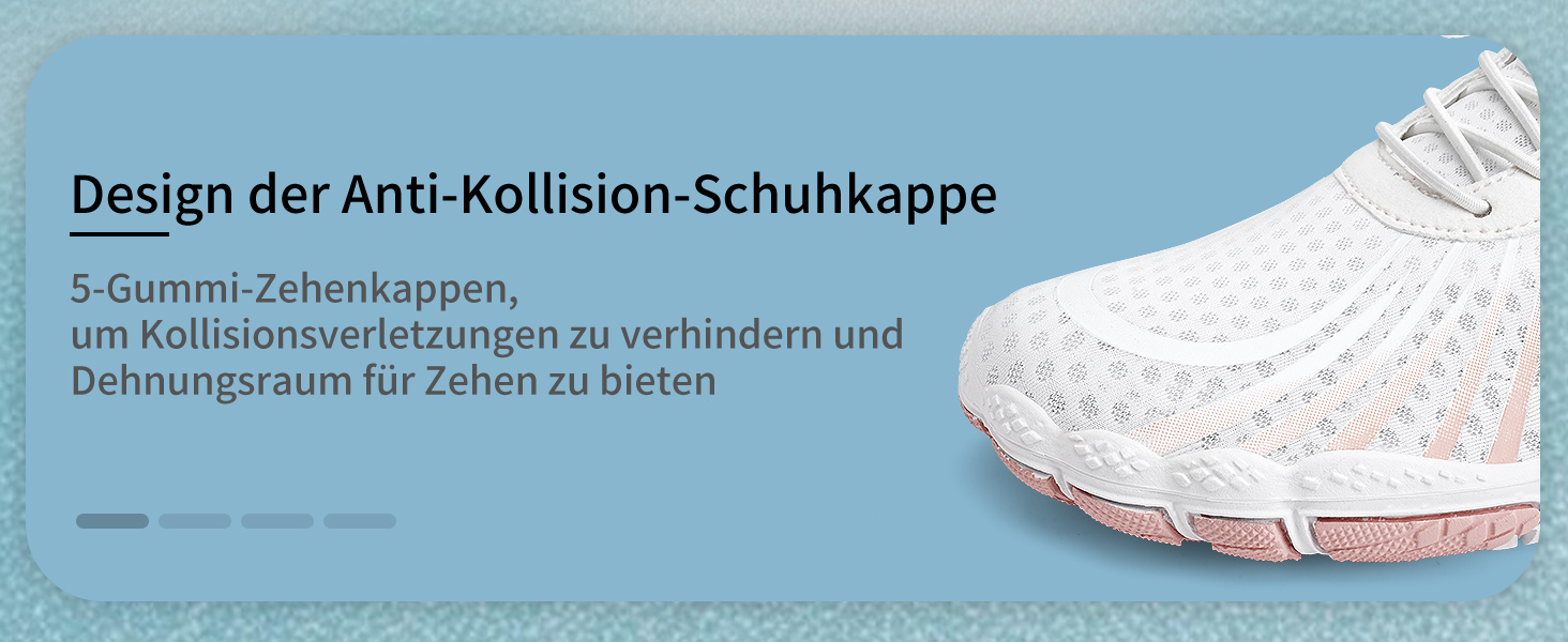 Водні шкарпетки WateLves: унісекс, для чоловіків та жінок, швидко сохнуть, з антиковзкою підошвою та широкою носовою коробкою. Білий, оранжевий, 39 EU