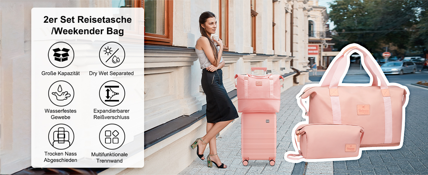 imiomo жіноча спортивна дорожня сумка Weekender, велика сумка для подорожей, спорту, лікарні, на плече