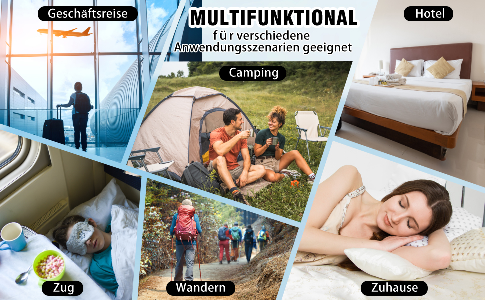 Спальний мішок туристичний бавовна, ультралегкий, для кемпінгу та піших прогулянок, з двостороннім замком, чорний