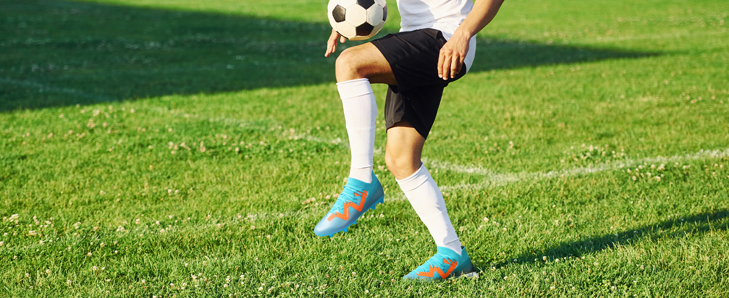 Чоловічі футбольні бутси DREAM PAIRS - професійні, для тренувань та гри на вулиці, 46 EU, неоново-зелені