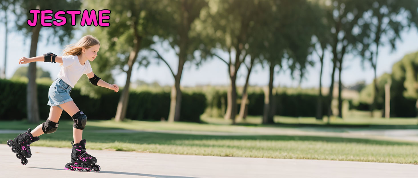 Роликові ковзани Inliner дитячі регульовані для дівчаток, хлопчиків, унісекс, з підсвічуванням, розмір EU 36-40