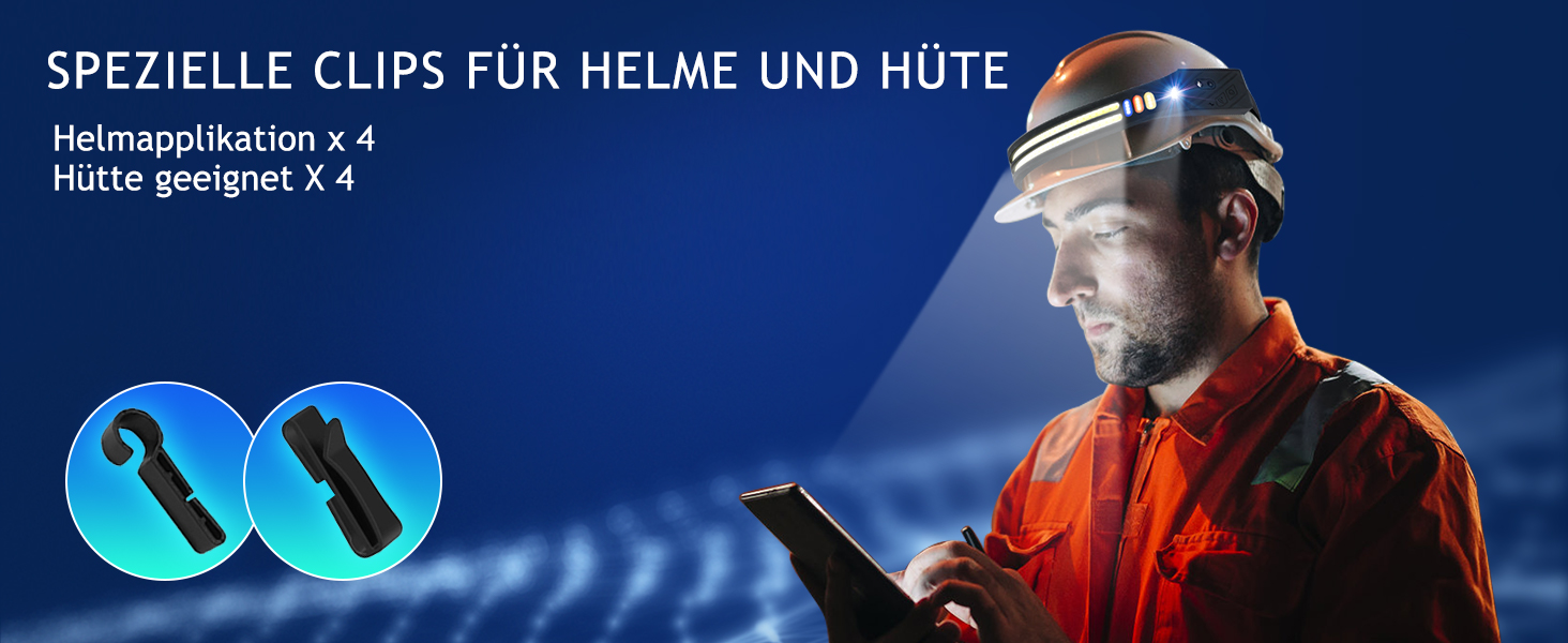 Кепка-ліхтар Winthai LED перезарядна, 2 надпотужні 450 люкс з 5 режимами, 1500mAh, кут огляду 230°, водонепроникна IPX4, для бігу, риболовлі, велоспорту, кемпінгу (6LED-2шт)