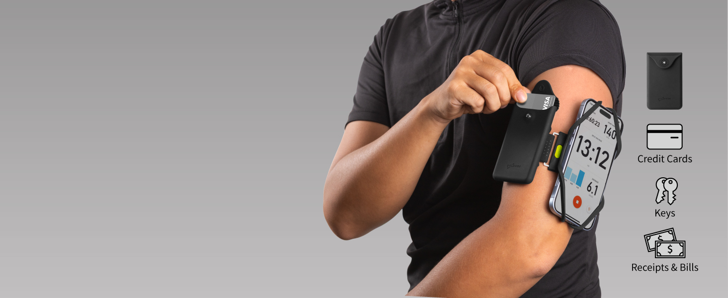 Спортивний браслет для телефону Bone Run Tie 3 - зручний фітнес-аксесуар для бігу, сумісний з iPhone 4.7-7.2