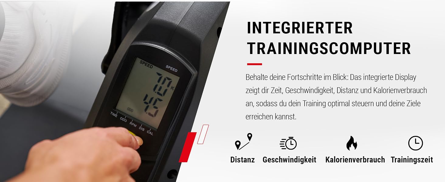 Магнітний тренажер для ніг HAMMER Pedaltrainer — міні-велотренажер для дому та офісу з дисплеєм, 8 рівнями навантаження, килимком та ременями безпеки