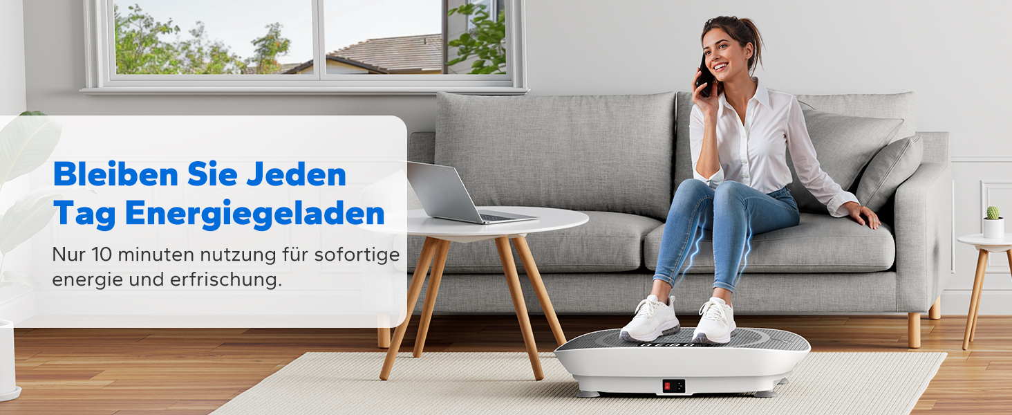 Вібраційна платформа MERACH для формування тіла та розслаблення. Тиха, компактна, з LED-дисплеєм, пультом дистанційного керування та зручним силіконовим покриттям. Сірий колір