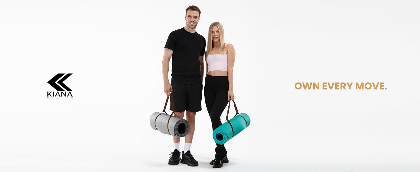 Йога мат для занять йогою, пілатесом та силовим тренуванням - німецька розробка, захист суглобів, 2 товщини (1.0 та 1.5 см), м'яка спортивна килимок, сірий колір