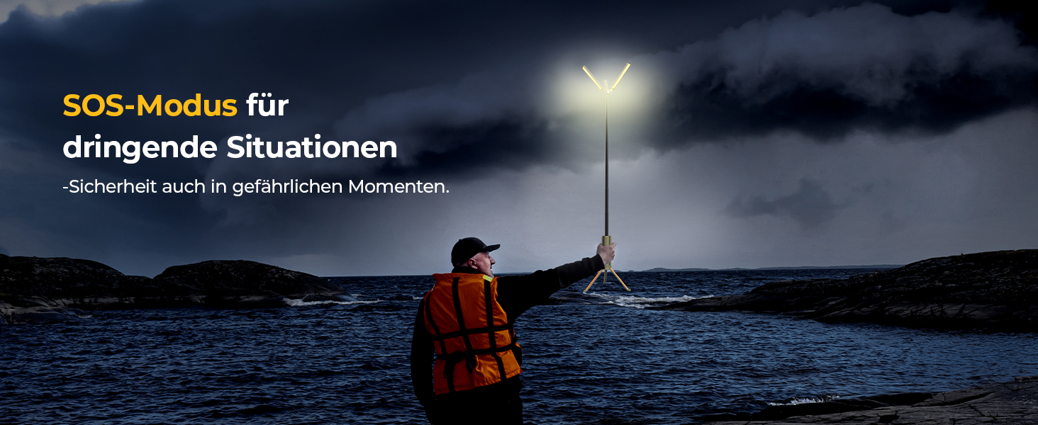 Ліхтар кемпінговий BougeRV 15600mAh, перезарядна лампа для кемпінгу, регульована висота та кут, IP54, водонепроникний, для кемпінгу, подорожей, надзвичайних ситуацій, зелений