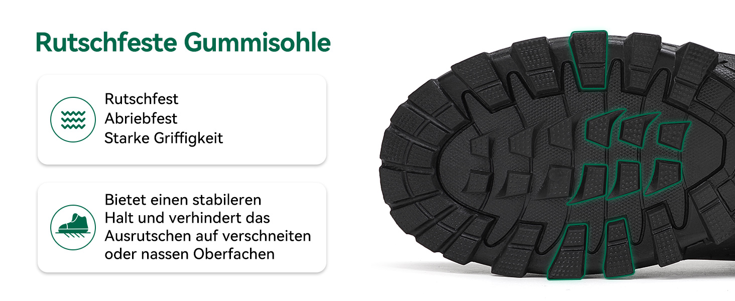 Зимові черевики чоловічі та жіночі – теплі, з підкладкою, зимові чоботи, чоботи для снігу, легкі, неслизькі, для активного відпочинку, трекінгу, снігу та повсякденного носіння, 38 EU, Хакі Gb189