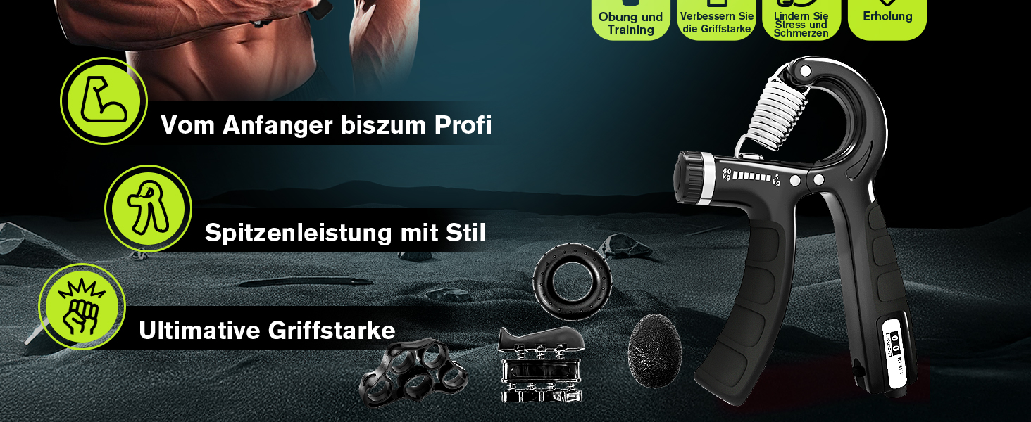 Набір для тренування зап'ястя 2 шт. (5-60 кг), тренажер для рук, Grip, FC0101, блакитний