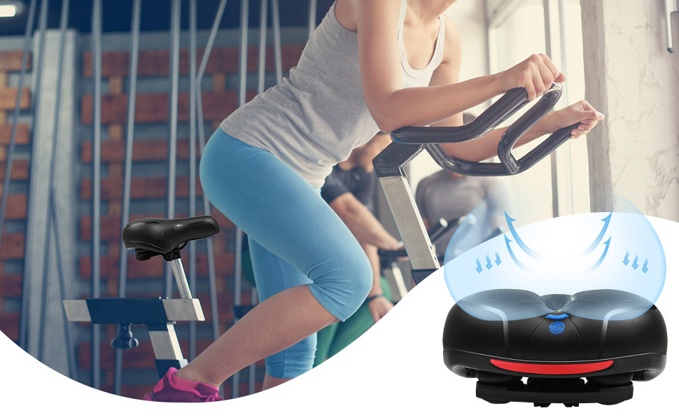 Зручний велосипедний сідло Cloud Comfort Pro 2.0: Memory Foam, ергономічний, амортизуючий, дихаючий для чоловіків, жінок, дітей