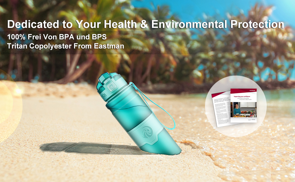 Спортивна пляшка ZORRI 700 мл, 1 л, 500 мл, 400 мл - BPA Free, для води, з содовою, без витоку, еко-пляшка для дітей, школи, спортзалу, фітнесу, велосипеда, сіра