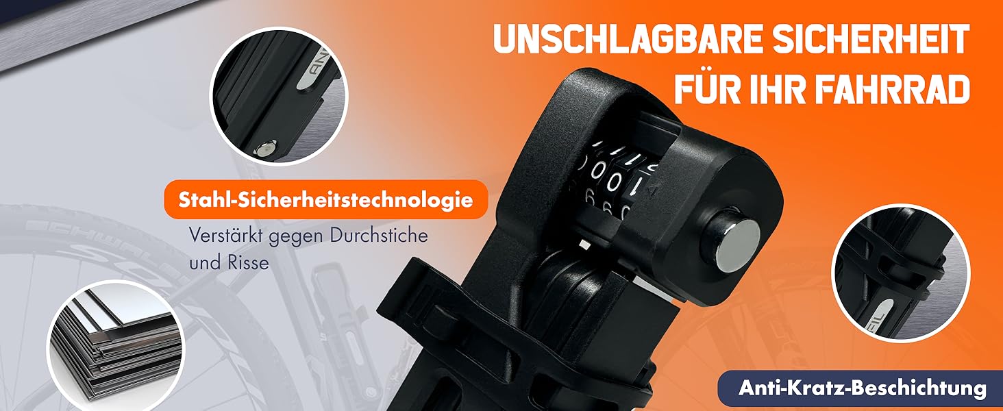 Складане велозамк з кодовим замком - надійний захист вашого велосипеда. Міцний замок з вуглецевої сталі, висока безпека та зручна підставка. Оригінальна модель.