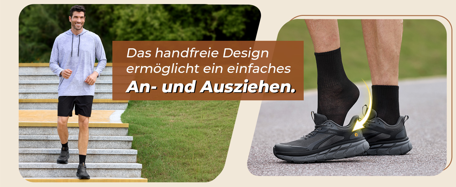 Кросівки для бігу FitVille для чоловіків з широкою колодкою, спортивні, для трейлраннінгу, легкі, для джогінгу та ходьби, розмір 40-50, широка колодка, градієнт сірий/помаранчевий