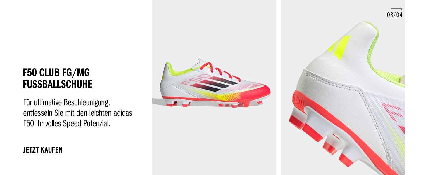 Жіночі футбольні бутси Adidas F50 League Mid Top для твердого/багатоповерххового поля, розмір 39 1/3 EU, кольори: Cloud White, Lucid Red, Solar Yellow