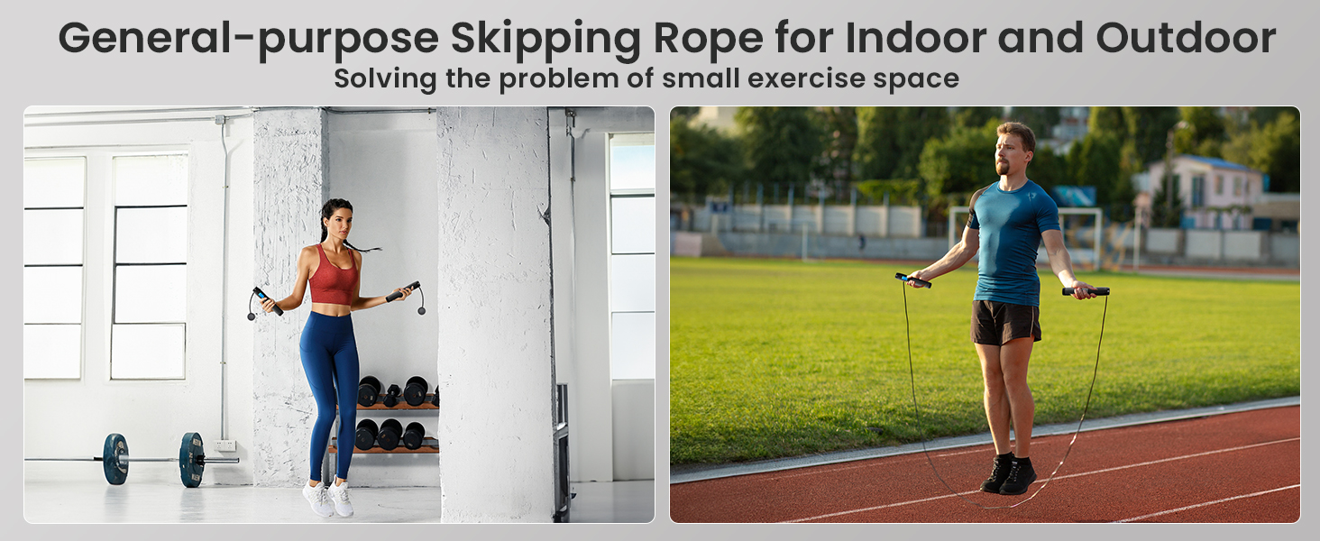 Стрибувальне канат Springseil: регульоване, бездротове, з лічильником, для дорослих та дітей, чорний та сірий