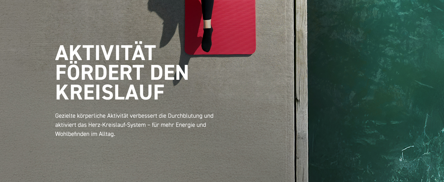 Килимок для фітнесу та йоги SISSEL® 1,5 см | Не слизький, безпечний для шкіри | З оптимальною амортизацією | Легко згортається | Розміри: 180x60 см, Антрацит