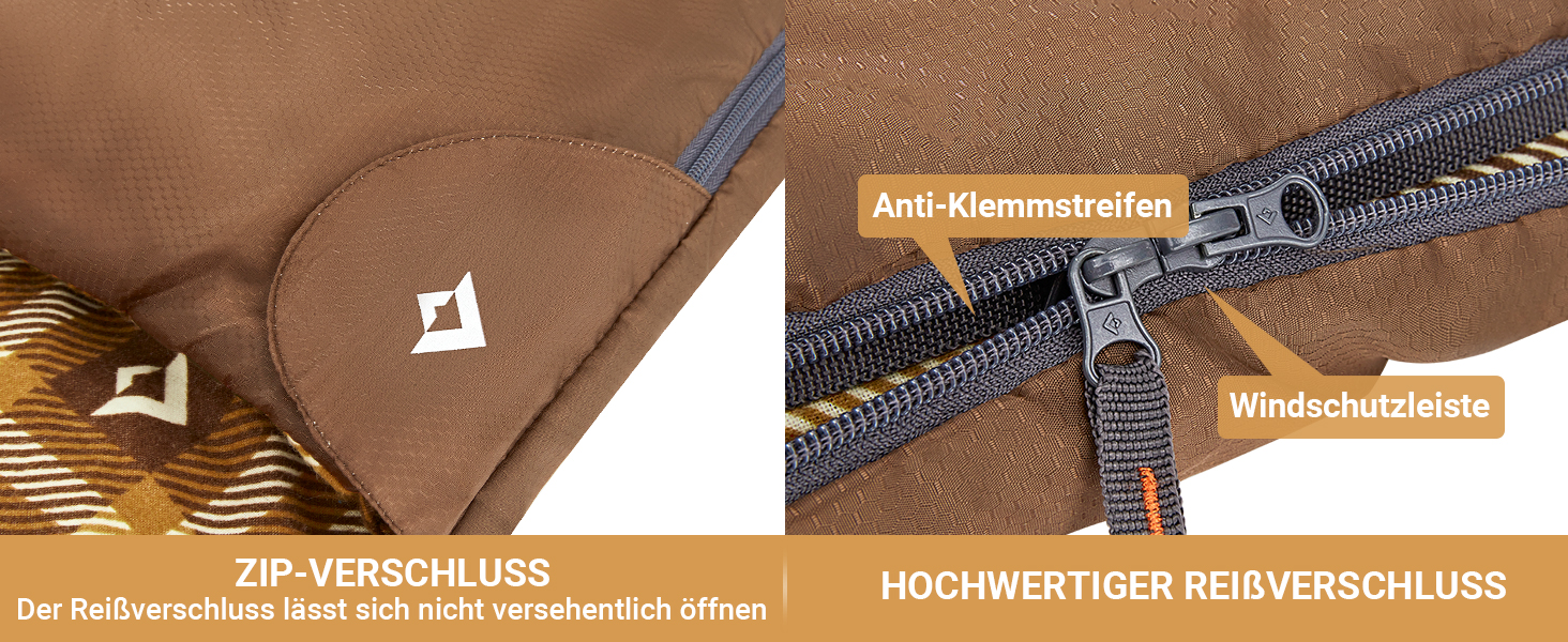 Спальний мішок KingCamp для 2 осіб з фланелі, зимовий, теплий, 3-4 сезони, з 2 подушками, для кемпінгу та відпочинку на природі, синій