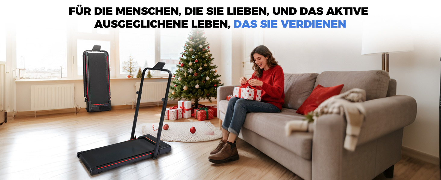 GTPLAYER Складний біговий доріжка для дому з LED-дисплеєм та пультом, регульовані підлокітники, двигун 2.5 PS, фітнес, зелений (червоний)