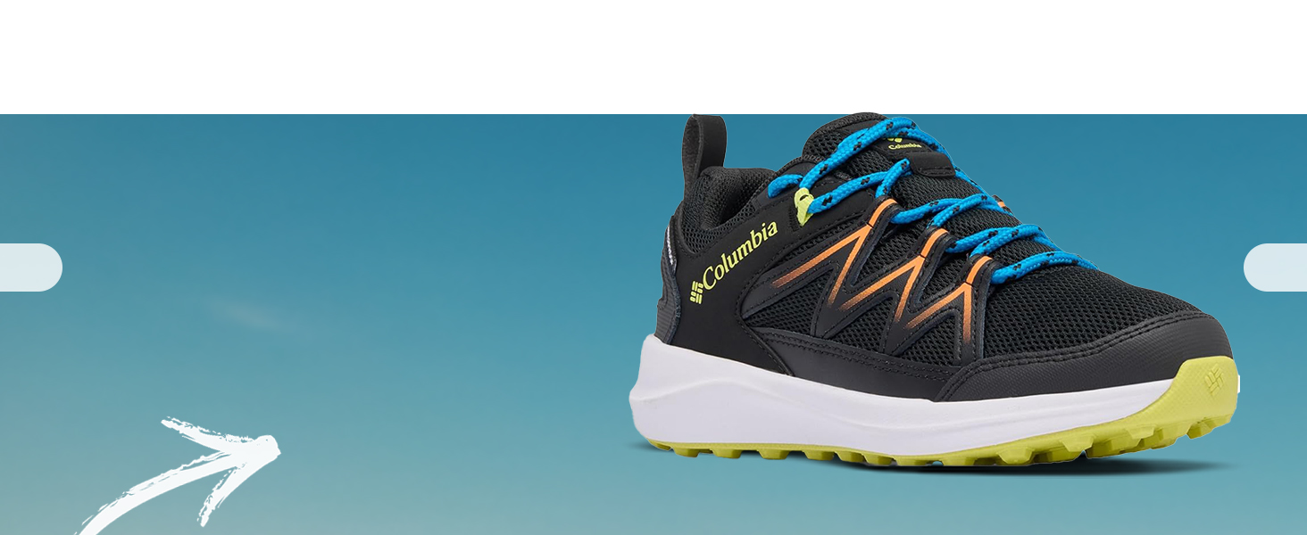 Дитячі трекінгові черевики Columbia Peakfreak Rush Waterproof Black Voltage 35 EU