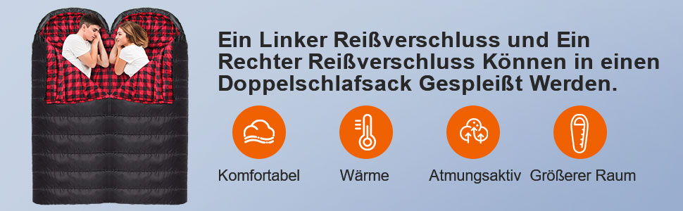 Спальний мішок Outdoor Flanell Warmer для туризму та кемпінгу. Бавовняне внутрішнє покриття, теплий, для 3-4 сезонів, XXL, -1°C, 230x90 см, чорний, на блискавці