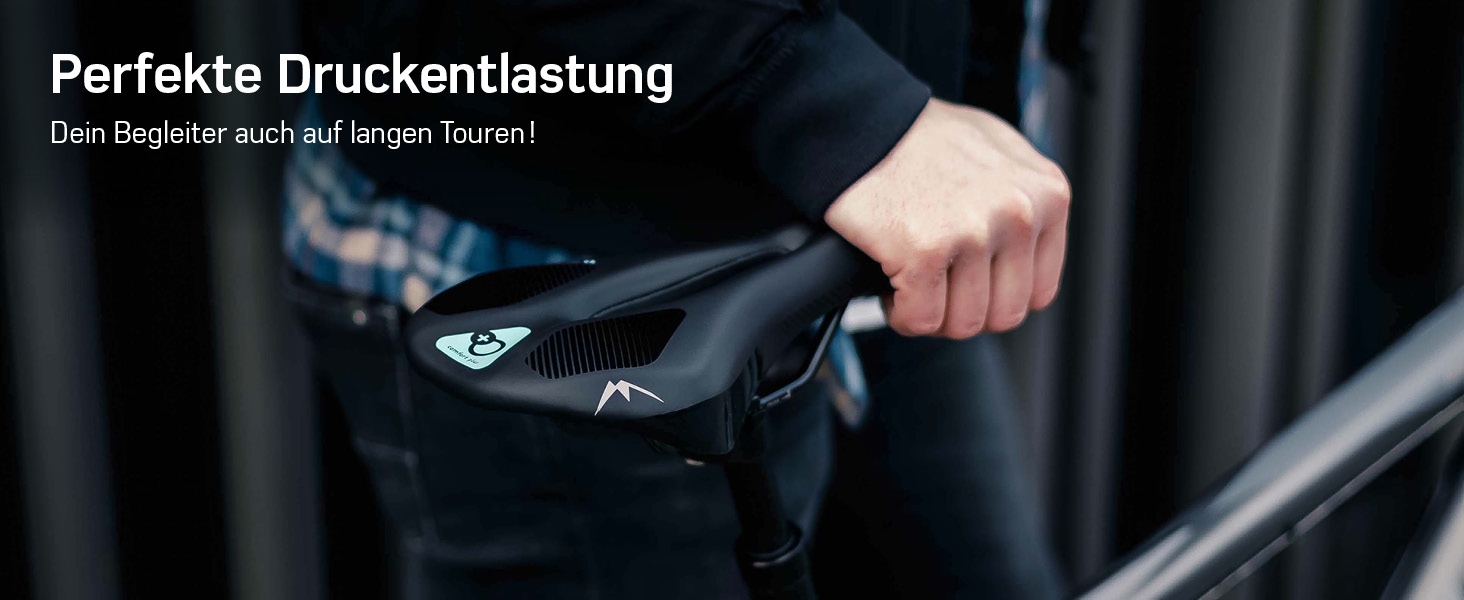 Сідло Borgen MTB для чоловіків та жінок - надзвичайно зручне та м'яке - сідло для трекінгу, гірського велосипеда та шосе