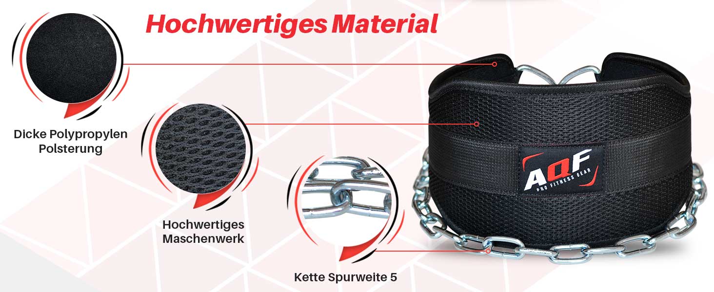 Пояс для важкої атлетики AQF: міцний, з 36-дюймовою сталевою ланцюгом, неопреновий, для пауерліфтингу, бодібілдингу, фітнесу та підтягувань (чорний)