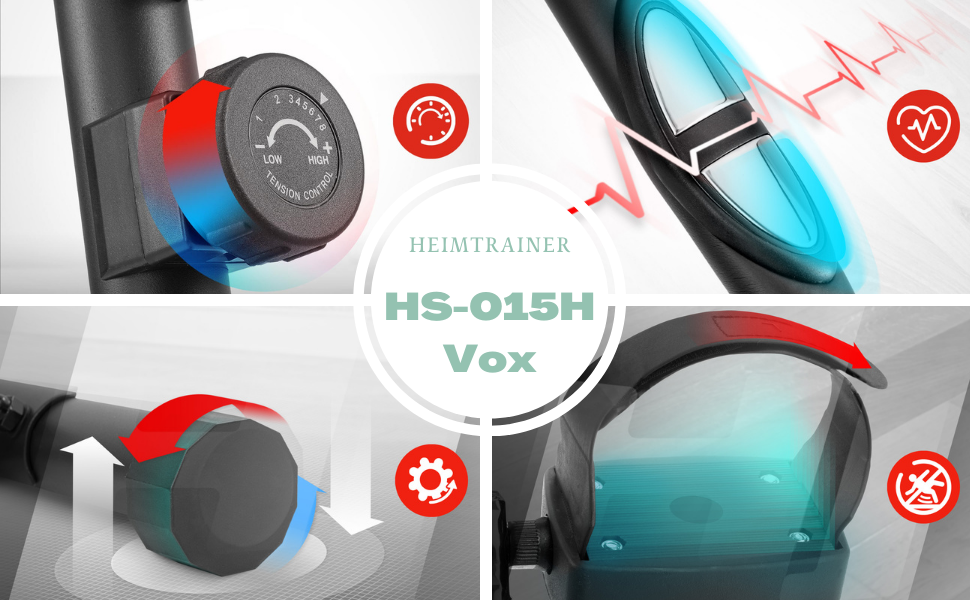 Велотренажер Hop-Sport HS-015H VOX для похилого віку - компактний фітнес-велосипед (75 символів)