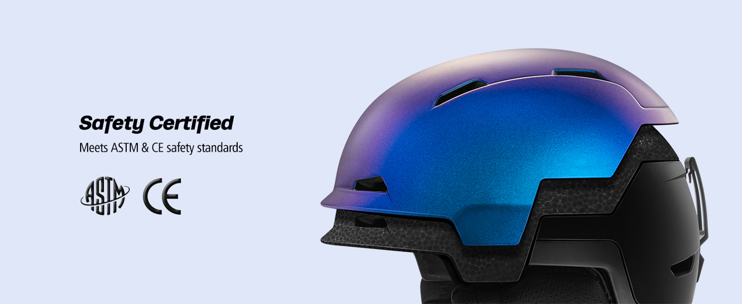 Шолом гірськолижний/сноубордичний Odoland, унісекс, чорний, регульований, для дорослих та підлітків