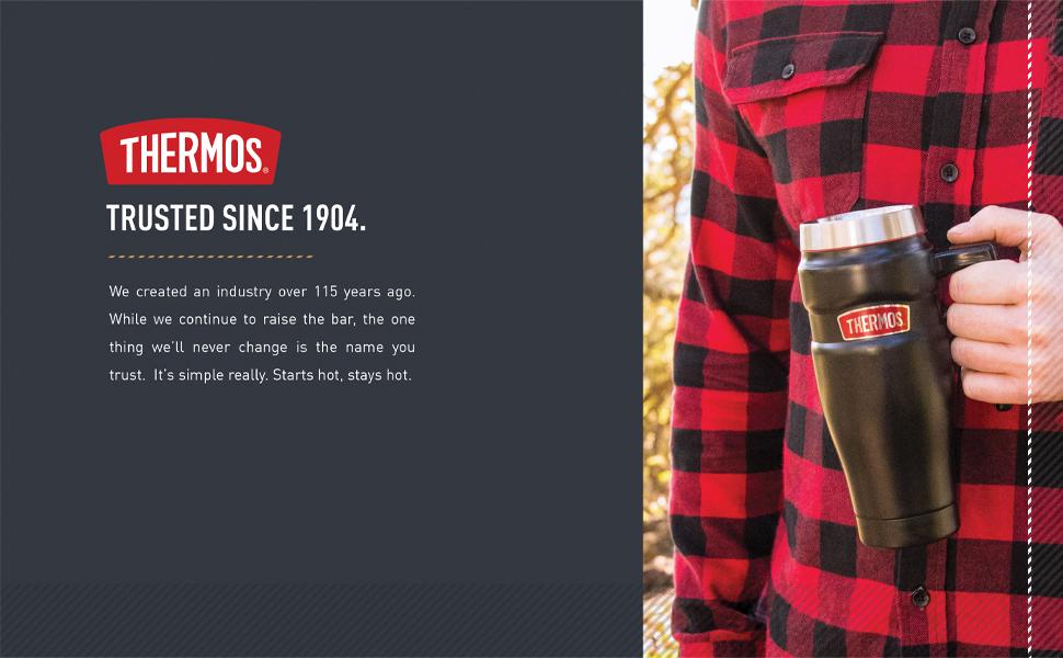 Термокружка Thermos Stainless King 473 мл, армійсько-зелена, нержавіюча сталь