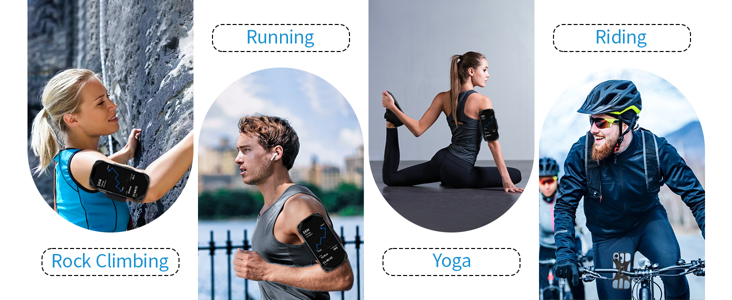 Спортивний браслет для телефону 360° Sportarmband для бігу iPhone/Samsung/Huawei 4-6.5