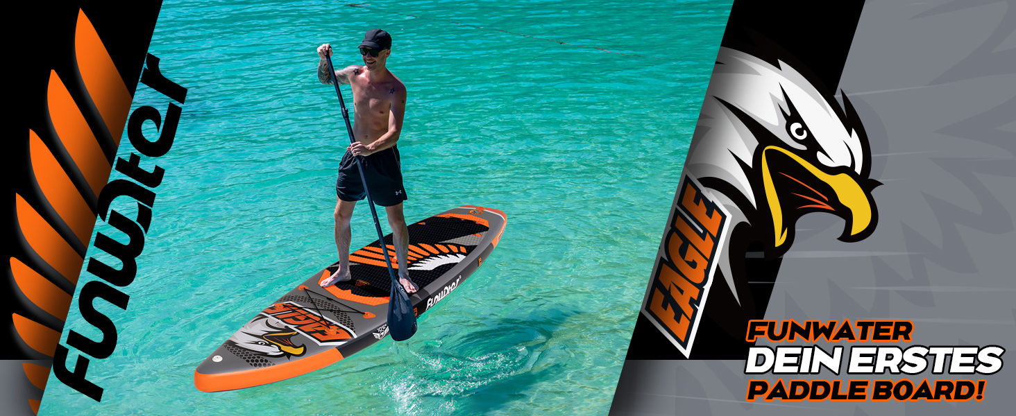 Надувний SUP-борд FunWater 11'10'6: комплект з аксесуарами для дорослих, для всіх рівнів підготовки