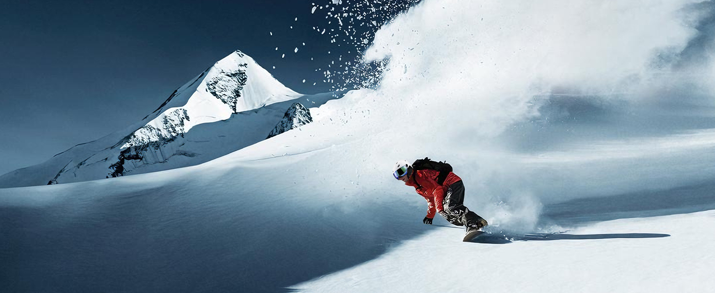 Шолом для лиж та сноуборду з маскою UV400, білий, унісекс, M