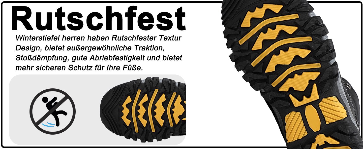 Чоловічі зимові черевики AX BOXING: утеплені, для ходьби та трекінгу, розмір 41-46 EU, колір світло-чорний