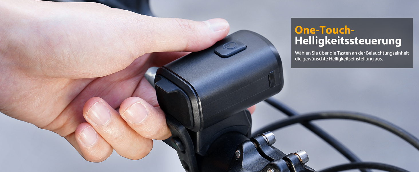LED фара на велосипед з USB зарядкою, 1000mAh, StVZO, водонепроникна IPX5, для шосе, MTB, Ebike