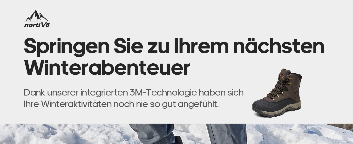 Чоловічі зимові чоботи NORTIV 8, чорні, водонепроникні, ізольовані, для активного відпочинку