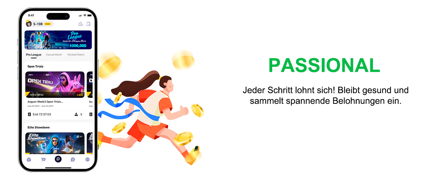 Бігова доріжка Lacuffy Walking Pad з нахилом та AI-тренуванням, керування через додаток, для дому та під стіл, макс. 136 кг, 90 см, чорна