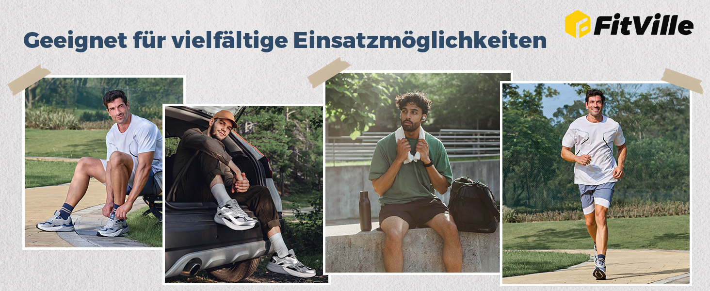 Кросівки для бігу FitVille Neo V6 X-Wide (43 EU) срібно-блакитні: комфортні, дихаючі, для вулиці та фітнесу