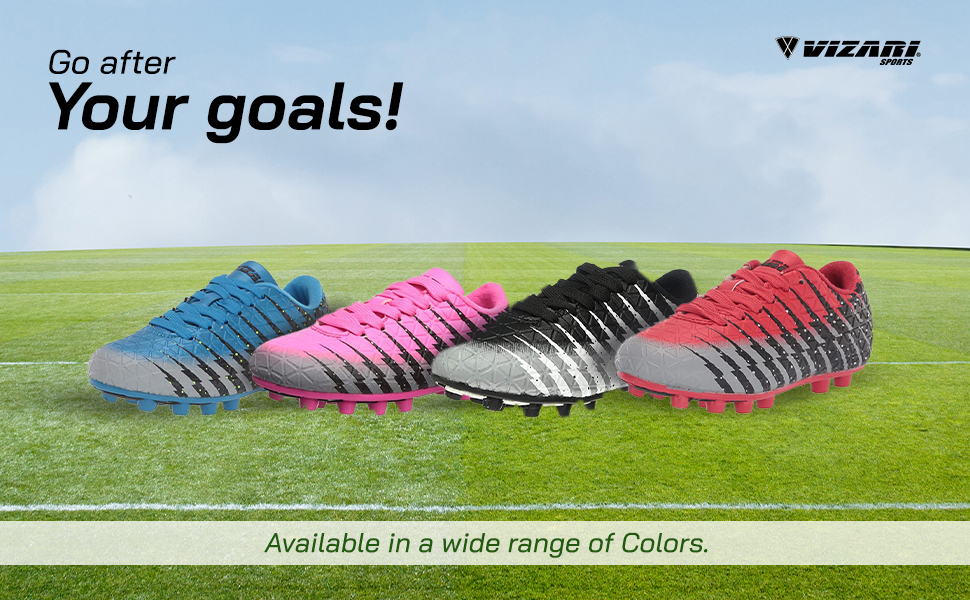 Дитячі футбольні бутси Vizari FG | Бутси для футболу для хлопчиків та дівчаток | Outdoor Soccer Cleats | Біло-чорно-срібні (38 EU)