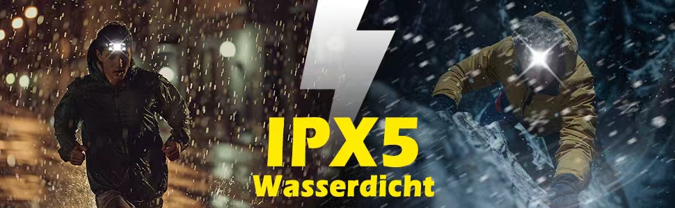 Налобний ліхтар Hyted LED, 2 шт., 2000 люменів, перезарядна батарея, 10 режимів, водонепроникний IPX5, для бігу, кемпінгу, риболовлі
