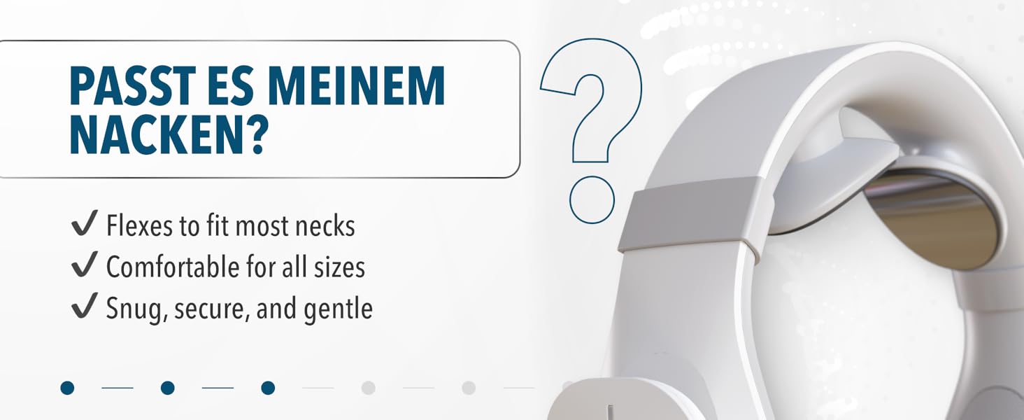 FORTHiQ Масажер для шиї з підігрівом, електричний масажер для шиї, 15 рівнів, портативний, 2025 Edition