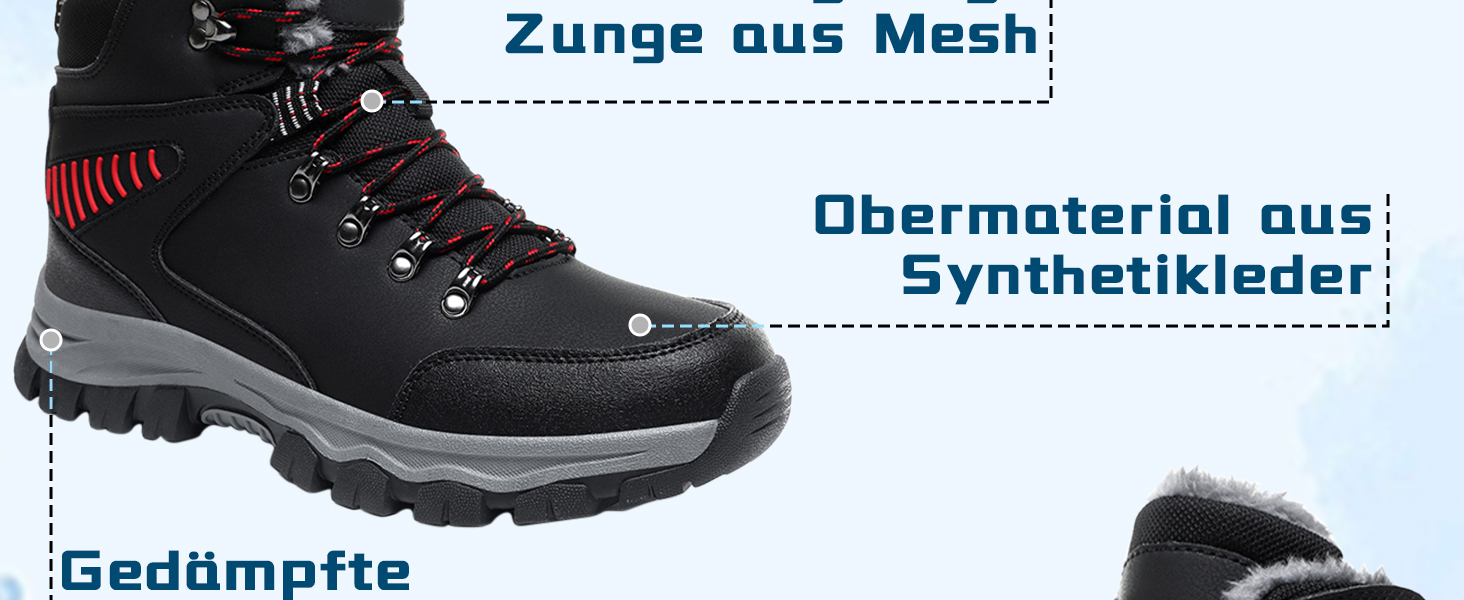 Чоловічі зимові чоботи Frysen, водонепроникні, утеплені, для міста та трекінгу, розмір 39-47 EU, сірий (43 EU)