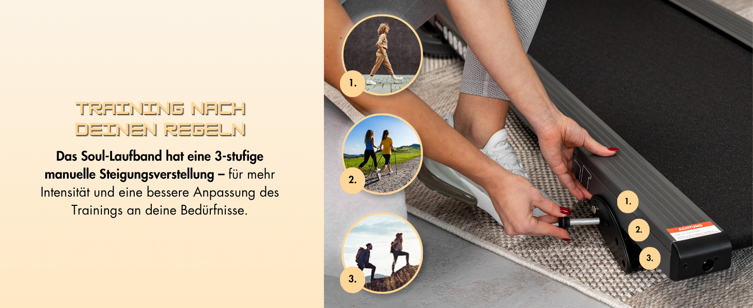 Електричний біговий тренажер Hop-Sport Soul з масажером, комп'ютером та Bluetooth, складаний, для дому, швидкість до 14 км/год, вантажопідйомність 130 кг